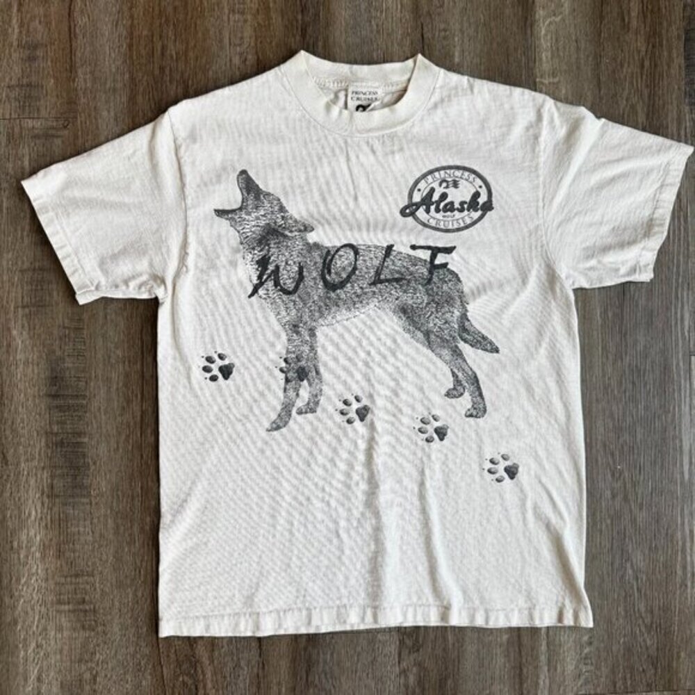 Vintage Princess Cruises Alaska Wolf T Shirt - Medium​